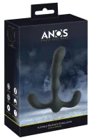 anos silikonowy 3-ramienny stymulator prostaty czarny, 3 silniki, 7 trybow