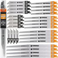 ZESTAW BRZESZCZOTÓW DO PIŁY SZABLASTEJ NOŻE DO LISICY METAL DREWNO 28 SZTUK