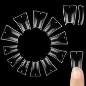 Tipsy Żelowe Szerokie Kaczki Y2K 550 sztuk 11 Rozmiarów Półpokrycie Akryl