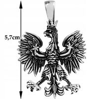 SREBRNY WISIOREK DUŻY ORZEŁ ORZEŁEK PATRIOTYCZNY P