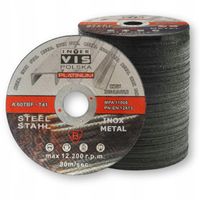 TARCZA DO CIĘCIA METALU STALI 125x1 INOX MOCNE 100 szt