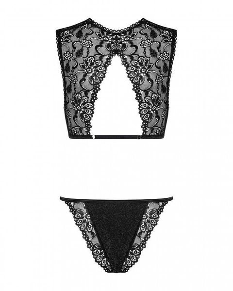 Koronkowy Komplet: Biustonosz i Figi - Obsessive Elisetta L/XL zdjęcie 4