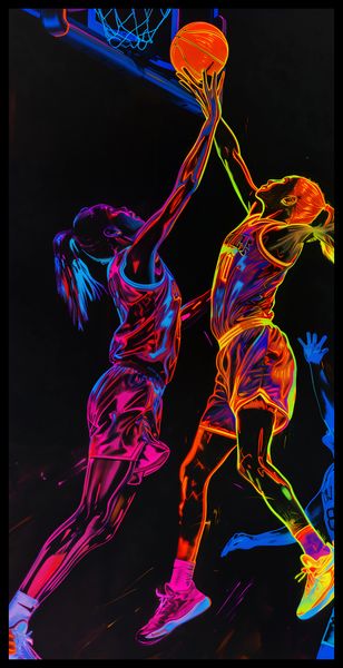 Plakat 50x100cm Mecz W Kosza zdjęcie 2
