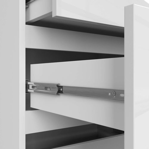 KOMODA K 120 cm 10 SZUFLAD BIAŁA WYSOKI POŁYSK na Arena.pl