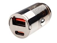 WAYME Ładowarka 12/24V, USB 18W + USB-C PD 30W, nano, z pierścieniem