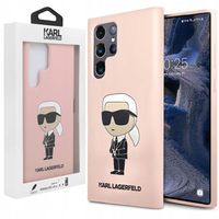 2 x ETUI SILIKONOWE KARL LAGERFELD IKONIK DO SAMSUNG S23 ULTRA RÓŻOWE