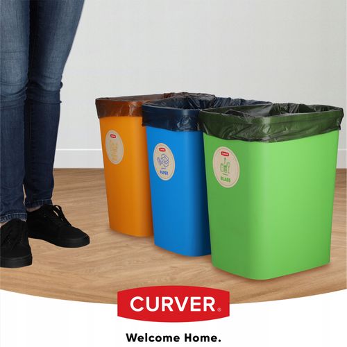 Curver Kosz Na Śmieci Pojemnik 10L 3 Kolory 3 szt na Arena.pl