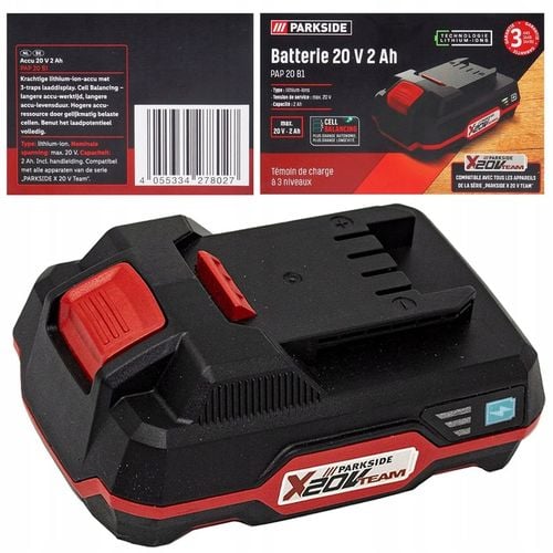 AKUMULATOR BATERIA PARKSIDE 20V 2.0Ah BATERIA PAP B1 20 V 2Ah X20V na Arena.pl