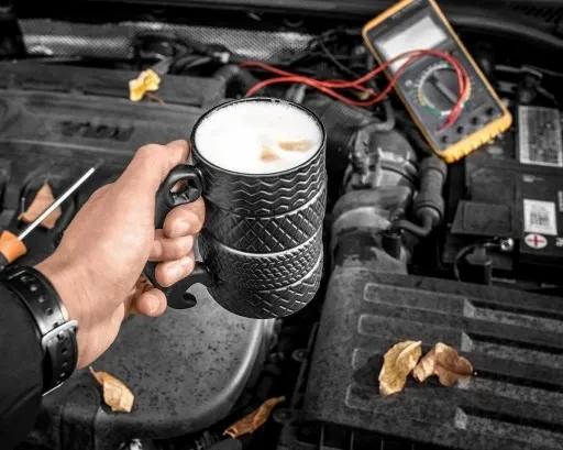 KUBEK OPONY prezent na urodziny 18-99 dla kierowcy mechanika taty mężczyzny zdjęcie 5