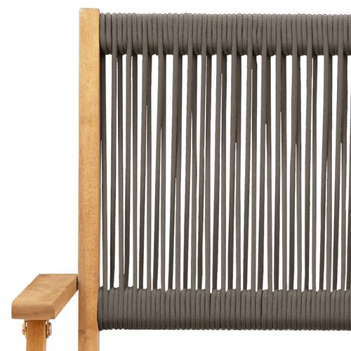 3-cz. zestaw mebli bistro, szary polipropylen i drewno na Arena.pl