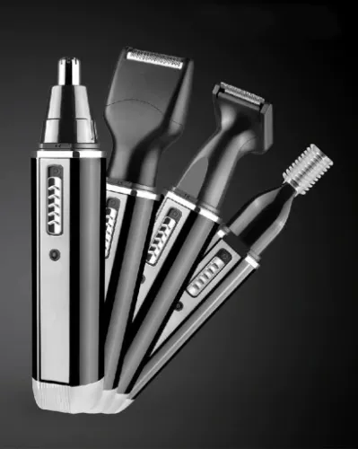 Maszynka trymer 4W1 DO WŁOSÓW BRODY nosa brwi KEMEI 4 nakładki na Arena.pl