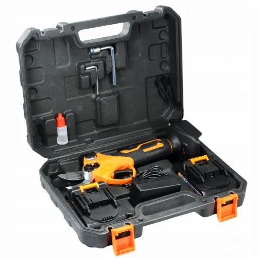 SEKATOR AKUMULATOROWY DO KRZEWÓW GAŁĘZI 30mm 21V + 2 X AKU 2Ah i Ładowarka zdjęcie 8