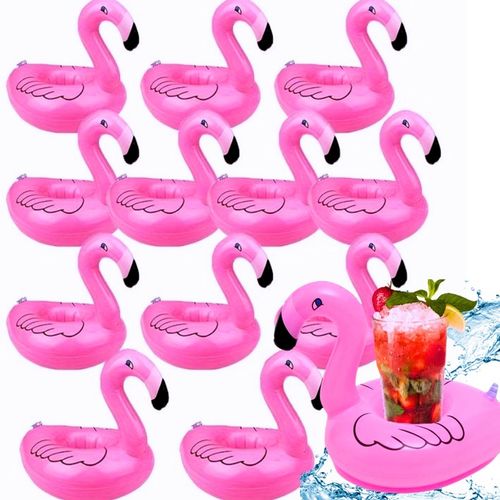 12 x DMUCHANY UCHWYT NA NAPOJE Podstawka Do Drinków FLAMING Podkładka BASEN na Arena.pl