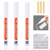 3X Biały marker do fug wodoodporny do renowacji