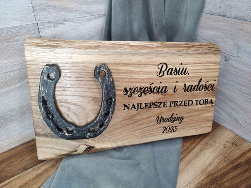 Prezent dla nowożeńców ślub podkowa na szczęście na Arena.pl