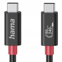 Hama USB-C-Kabel E-MarkerUSB4 Gen4 transfer 80 Gbit/s 5 A 240 W 1m