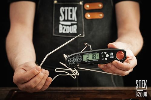 Termometr Kuchenny Cyfrowy do Mięsa Steków Żywności STEK BZDUR LCD Sonda na Arena.pl