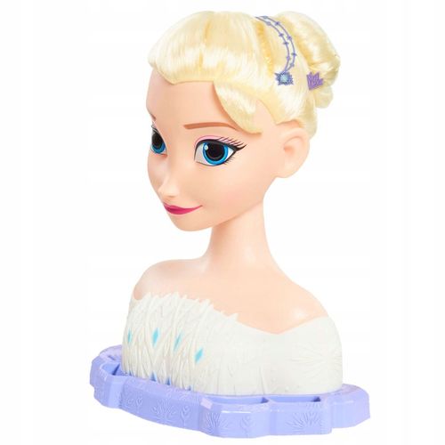 DUŻA LALKA GŁOWA DO CZESANIA STYLIZACJI WŁOSÓW KRAINA LODU FROZEN ELSA ELZA na Arena.pl