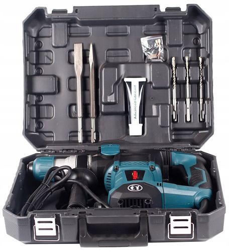 MŁOTOWIERTARKA MŁOT UDAROWY WIERTARKA SDS+ UDAR DŁUTA WIERTŁA +WALIZKA SMAR na Arena.pl