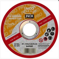 tarcza płaska inox t1a 125*1.0*22 - t1a 125 1 in