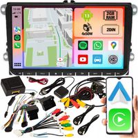 RADIO SAMOCHODOWE 2 DIN 9 CALI VW PASSAT B6 B7 GOLF 5 V 6 VI SKODA SEAT