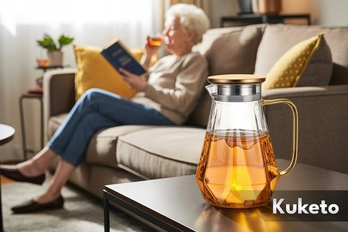 DZBANEK DO HERBATY szklany ZAPARZACZ Z SITEM FILTREM Kuketo Crystal 1500ml na Arena.pl