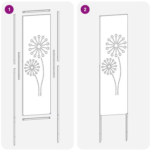 Ekran zapewniający prywatność w ogrodzie Srebrny 32 x 140 cm na Arena.pl