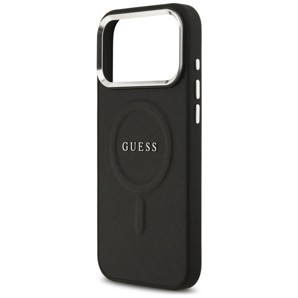 Etui Guess Classic Logo MagSafe do iPhone 17 Pro Max czarny zdjęcie 6