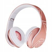 Słuchawki DLA DZIECI PowerLocus KIDS RoseGold bezprzewodowe BLUETOOTH / FM