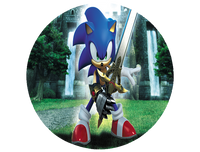 Opłatek na tort Sonic