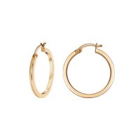 złote kolczyki koła 24mm