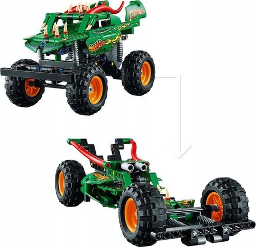 KLOCKI LEGO TECHNIC 42149 MONSTER JAM DRAGON 2 W 1 na Arena.pl