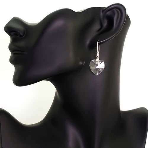 kolczyki serca elementy Swarovski® na Arena.pl