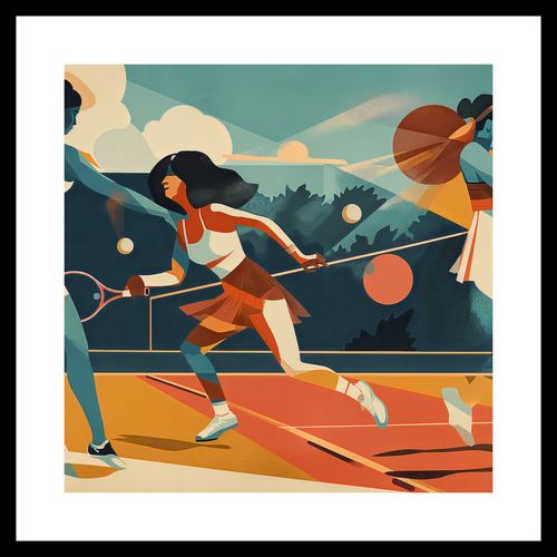 Plakat 40x40cm Mistrzynie Kortu na Arena.pl