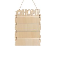 Pięć wiszących ramek ze sklejki do sublimacji - Home