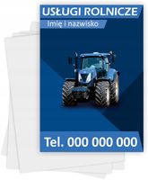 Ulotki A5 reklamowe firmowe 100 szt dużo wzorów USŁUGI ROLNICZE