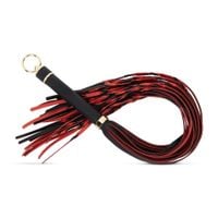 fetish collection - flogger 64 cm - red and black