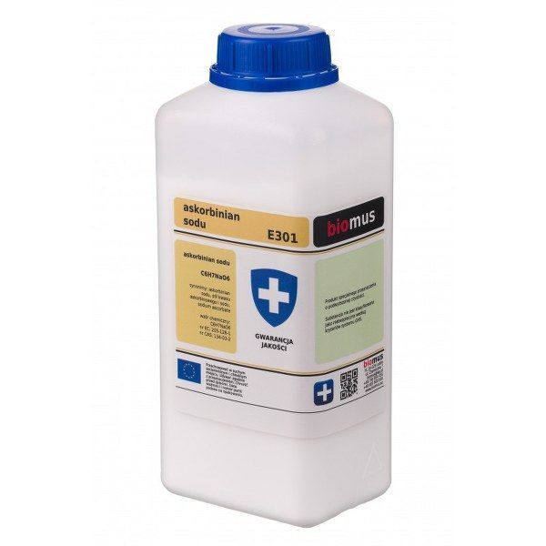 Askorbinian Sodu 1kg Biomus Czysty Witamina C zdjęcie 1