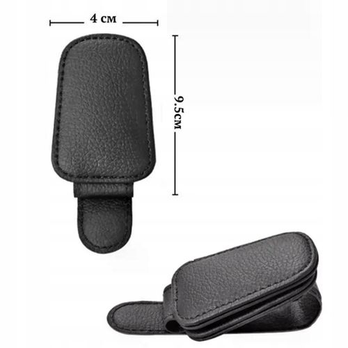 1 Szt. Uchwyt Samochodowy TSG-145 Na Okulary Klips Skórzany na Arena.pl