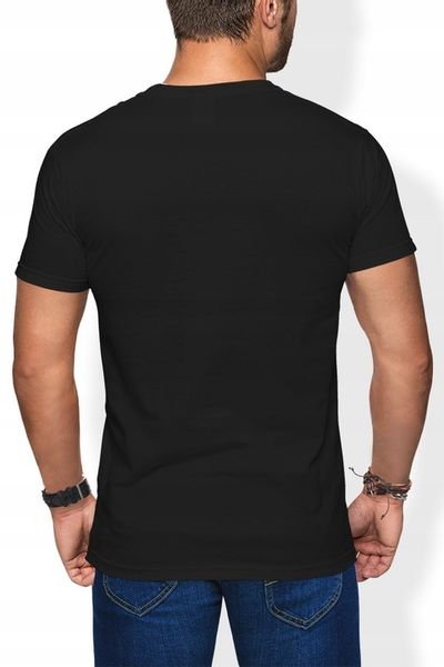 KOSZULKA MĘSKA TOMMY NEW YORK Z NADRUKIEM NAPISEM CZARNA T-SHIRT MĘSKI R. S zdjęcie 2