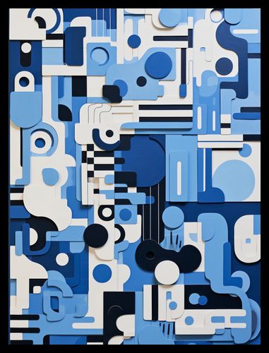 Plakat 30x40cm Niebieski Labirynt na Arena.pl