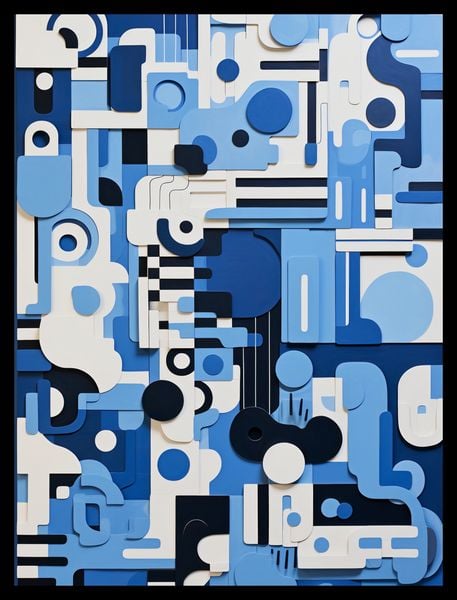 Plakat 30x40cm Niebieski Labirynt zdjęcie 2