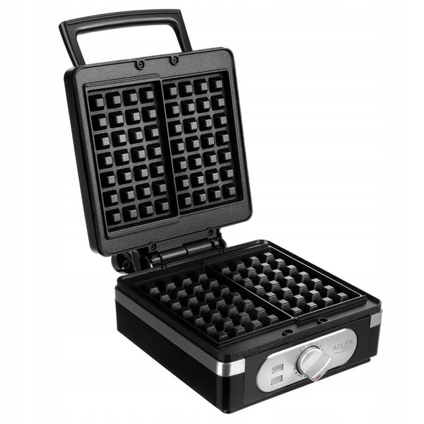 GOFROWNICA 2000W 2 DUŻE GOFRY XXL ADLER CZARNA zdjęcie 7