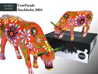 CowParade Stockholm 2004, Flower Lover Cow, autor: Jeanette Karsten