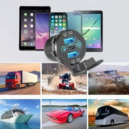 ŁADOWARKA ZAPALNICZKI 2x USB QC 3.0 + USB-C PD 60W na Arena.pl