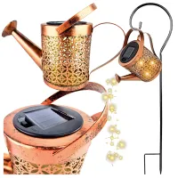 Lampa Ogrodowa Ozdobna Ozdoba Solarna Led Wbijana Konewka do Ogrodu naTaras