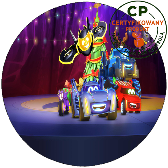 Opłatek na tort Batwheels zdjęcie 1