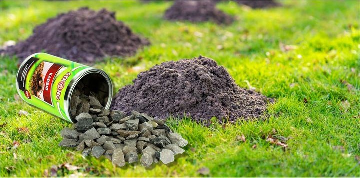 SILNY ODSTRASZACZ ŚRODEK NA KRETY NORNICE KARBID SUPER JAKOŚĆ DUŻE KAWAŁKI zdjęcie 2