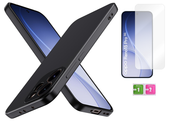 Etui do OPPO RENO 15 PRO 5G czarny case obudowa plecki + szkło na ekran 9H