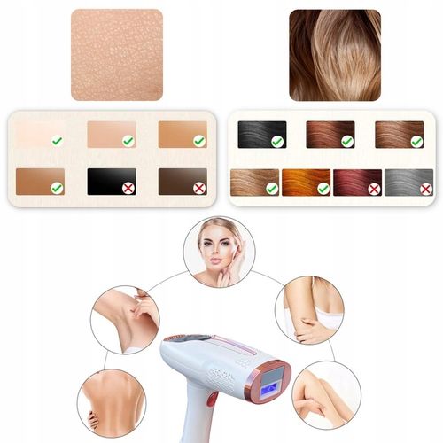 DEPILATOR IPL do WŁOSÓW CIAŁA NÓG LASEROWY BEZPIECZNY BEZBOLESNY CHŁODZENIE na Arena.pl